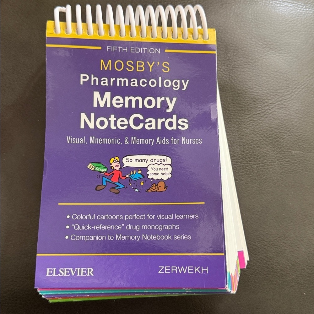 Mosby's Pharmacology Memory Notecards